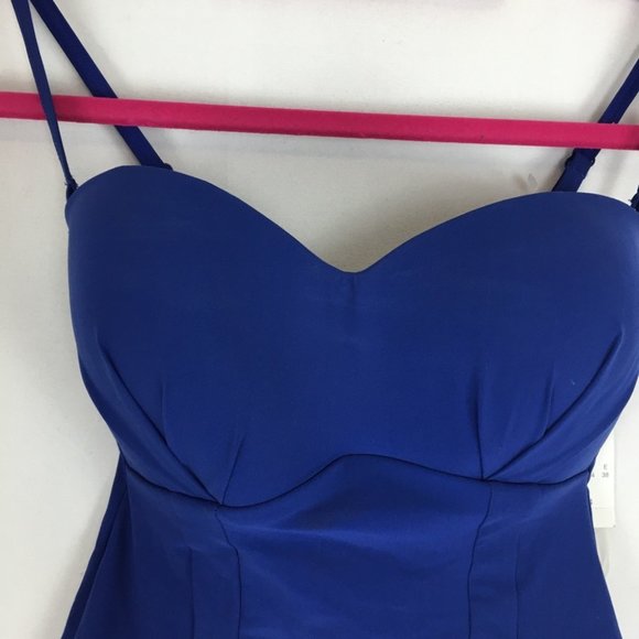 Profile by Gottex Blue Starlet Molded Bra Swim Top Size 6 - Picture 3 of 10